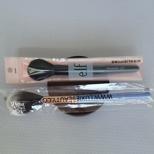 Elf Highlighting Brush + Luxie 640 ProPrecision Tapered Brush